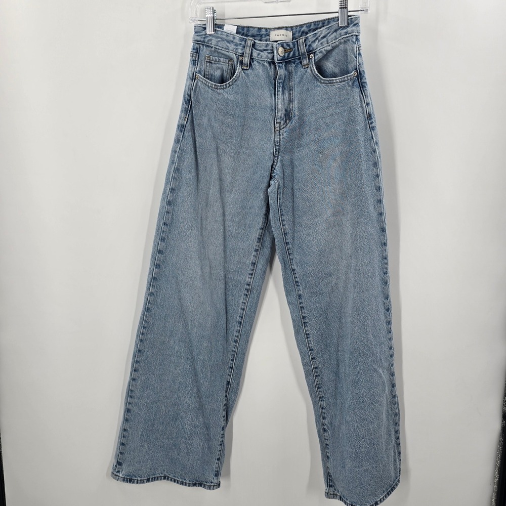 PacSun Jessie High Rise Baggy Jeans Light Wash Denim Women 25 Wide Leg